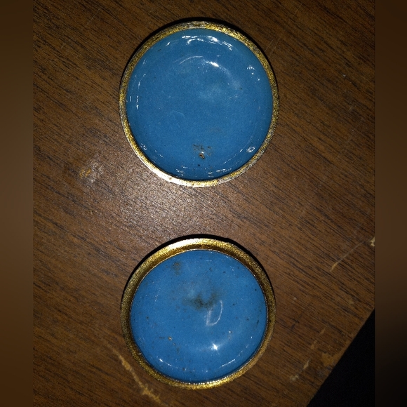 Vintage Cloisomne Butterflys Round Trinket Box - Picture 4 of 9